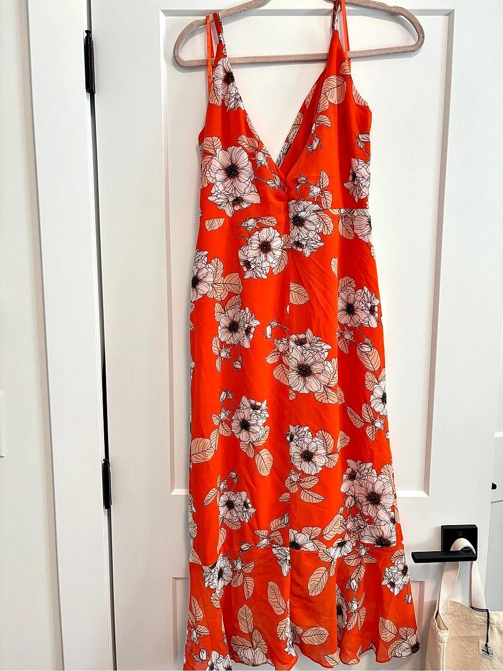 Bardot Lorena Dress Floral Maxi Dress in Orange US 14 NWT